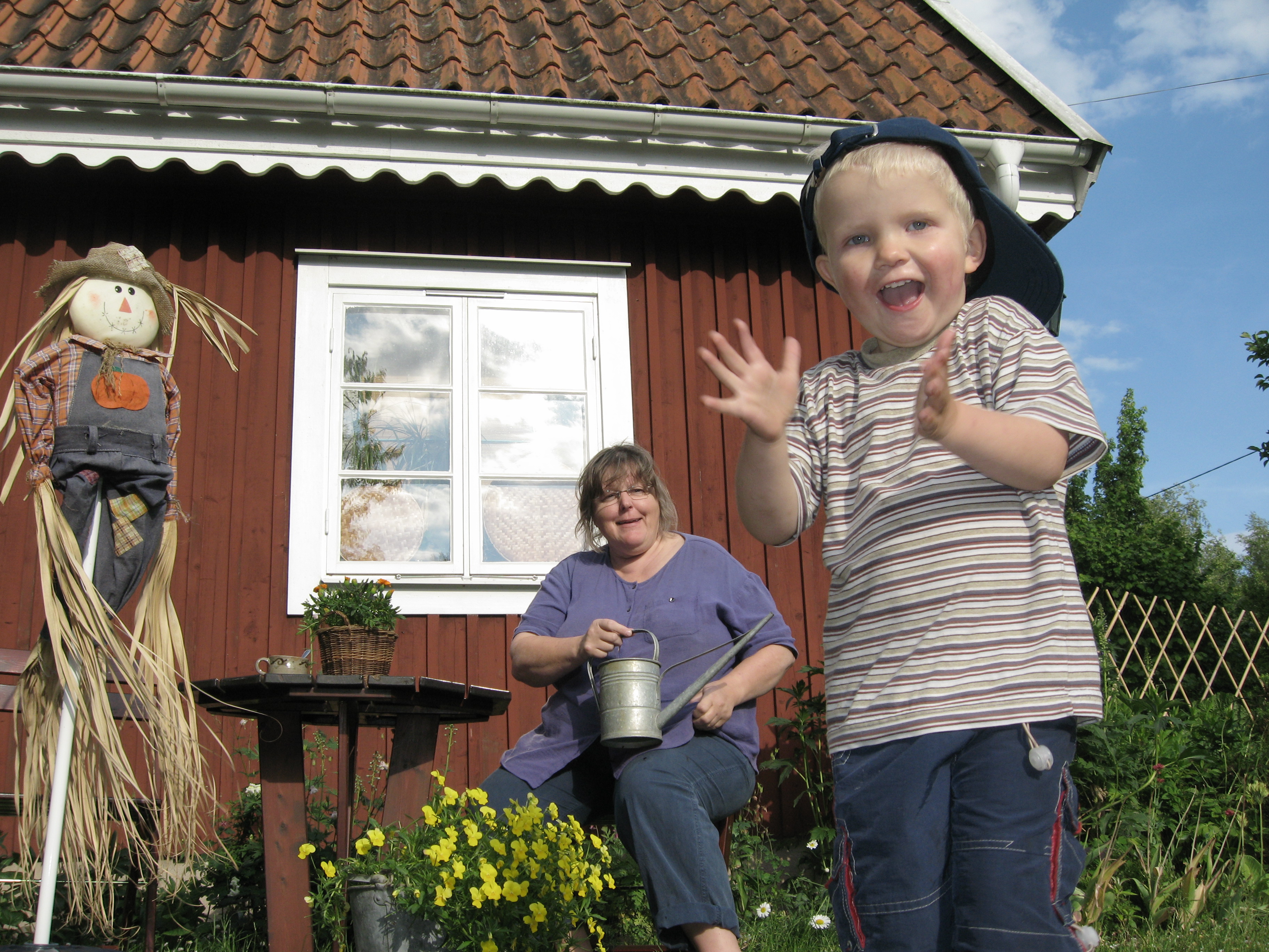 Erik hos Mildred 2008
